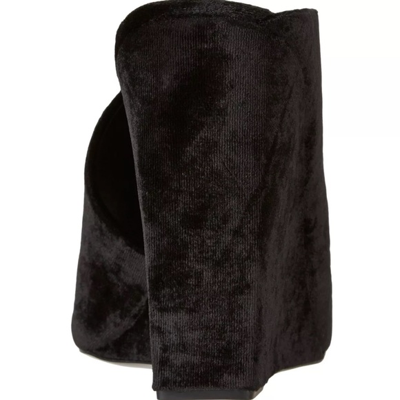 New black velvet Alexander Wang wedge heels. 37.5 - Picture 5 of 16